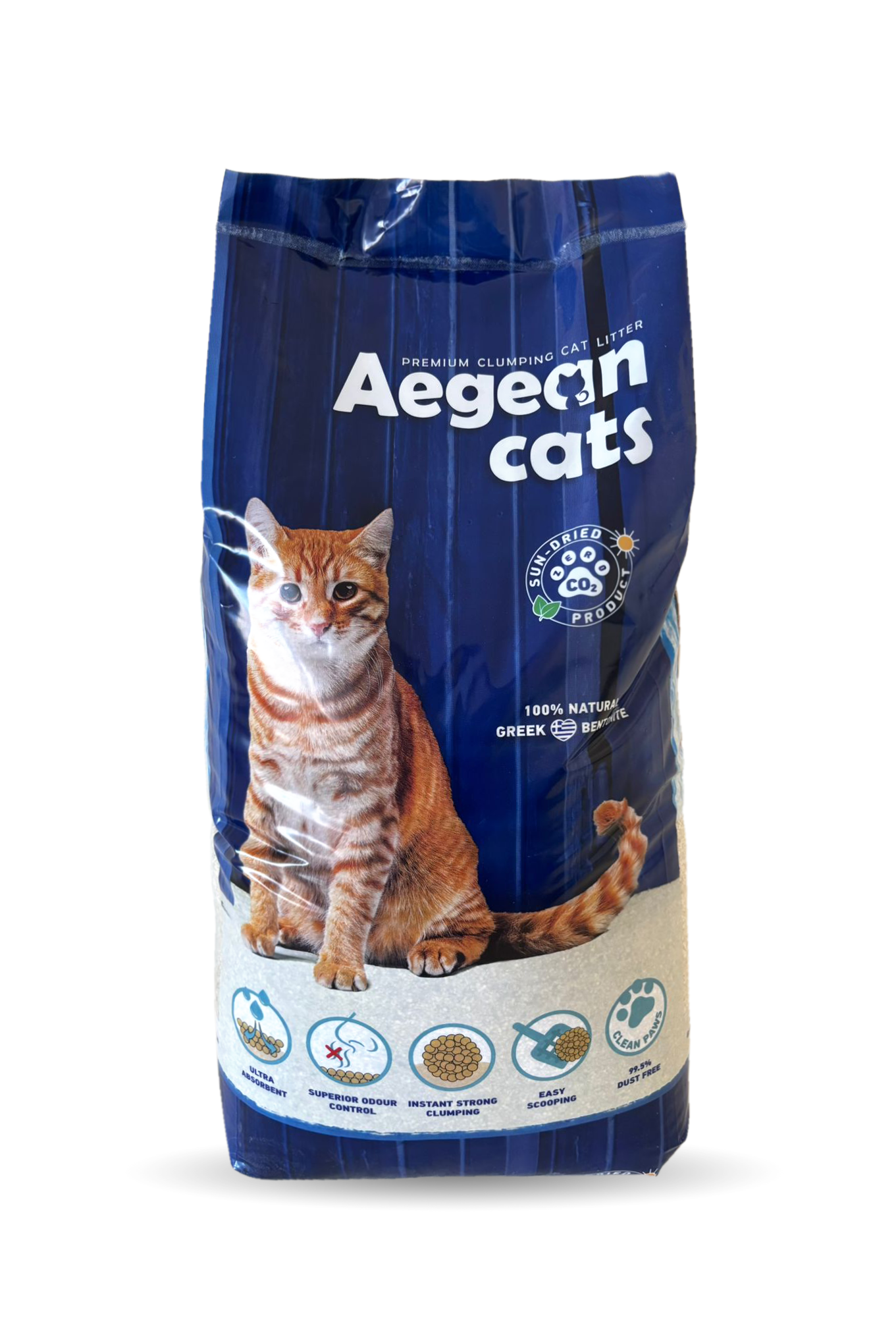 AEGEAN CATS UNSCENTED FINE- GRAINED 20kg